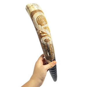 Viking Dragon, decorated Viking horn