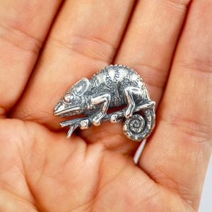 CHAMELEON, sterling silver pendant