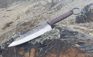 CRUACHAN, Celtic Hand Forged Knife brown