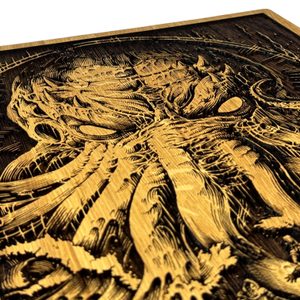 CTHULHU Wall Decoration Oak 32x46cm