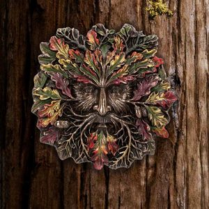 Green man - autumn equinox, wall plaque