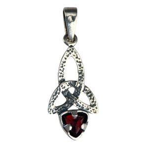 KIRA - boucles d'oreilles, grenat, argent