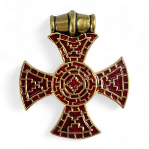 ANGLO-Saxon Cross, Ixworth, England - pendant, gold