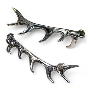 DEER ANTLER, pendant, sterling silver