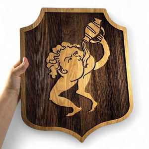 Bottomless Hole, wooden wall shield, Kingdom Come: Deliverance 2, large