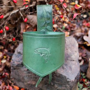 Porte-corne en cuir de poisson - cadeau pour les pêcheurs