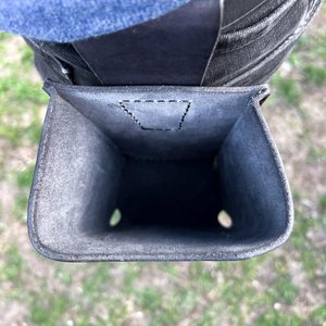 Leder CASHIER - Koffer, schwarz