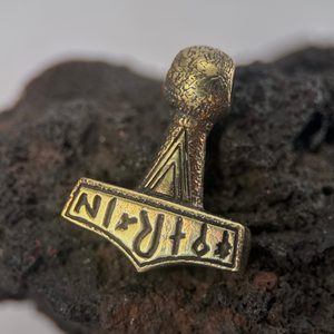 THOR'S HAMMER, bronze pendant