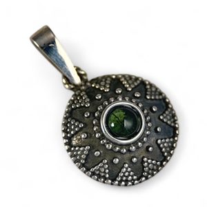 SLAVIC, silver pendant, Moldavite, Ag 925/1000
