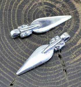 VENDEL SPEAR with bear, sterling silver pendant