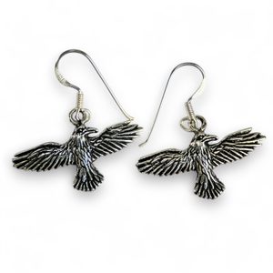RAVENS silver Earrings