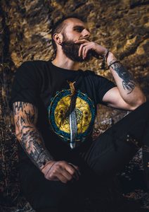 Claíomh Solais - Schwert des Lichts, Keltisches T-Shirt Männer - Irisch