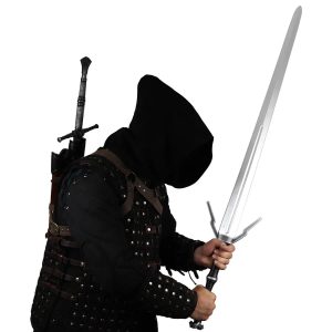 Épée d’argent du loup de Geralt, réplique en mousse