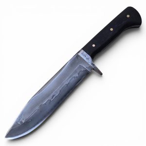Couteau forgé Old Shatterhand, acier damassé
