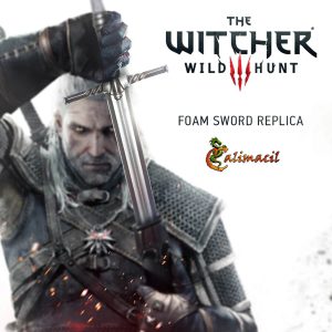 Épée en Acier de Geralt Réplique de mousse officielle du jeu The Witcher 3