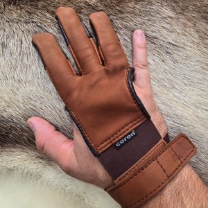 Archer's glove, three-fingered