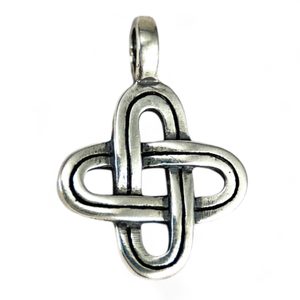 Einzelknoten, Anhänger Silber 925