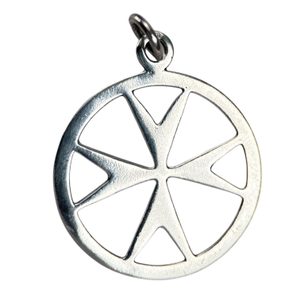 TEMPLAR CROSS, pendant, silver 925