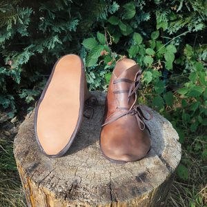 Leather Medieval Turnshoes, medieval, 13th-14th century