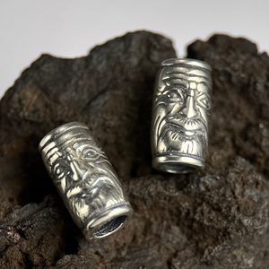 VIKING BEARD RING - Greybeard, silver