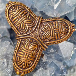 VIKING TREFOIL Bronze Brooch