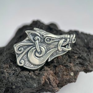 Sanglier Celtique - tête, pendentif en argent