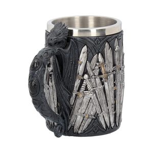 MEDIEVAL SWORD DRAGON TANKARD GOTHIC FANTASY MUG - TASSEN, KELCHE{% if kategorie.adresa_nazvy[0] != zbozi.kategorie.nazev %} - FIGUREN, DEKORATIONEN{% endif %}