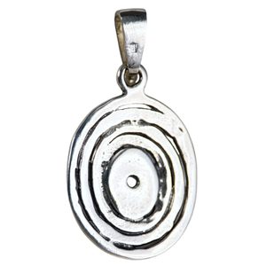 AQUARIUS, sterling silver pendant, blue chalcedony