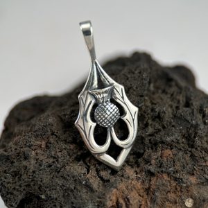 ALBA - Schottische Distel, Anhänger, Silber 925