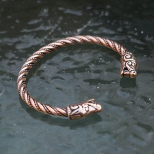 VIKING WOLF, BRACELET FROM BURG, SWEDEN, BRONZE - HISTORISCHEN REPLIKEN AUS BRONZE{% if kategorie.adresa_nazvy[0] != zbozi.kategorie.nazev %} - SCHMUCKSTÜCKE{% endif %}