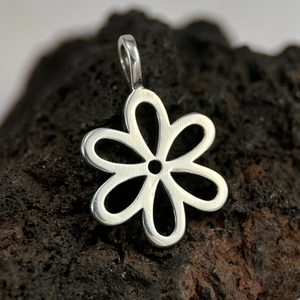 FLOWER, silver pendant