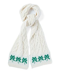 Irish scarf - Shamrock, Aran