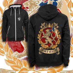Czech Lion, jacket with hood