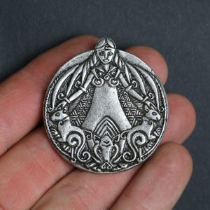 FREYA Viking Pendant zinc, antique silver