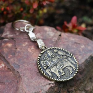 MEDIEVAL FALCONER MORAVIA MAGNA ZINC KEYCHAIN - PORTE-CLÉS EN MÉTAL ET CUIR{% if kategorie.adresa_nazvy[0] != zbozi.kategorie.nazev %} - BIJOUTERIE{% endif %}