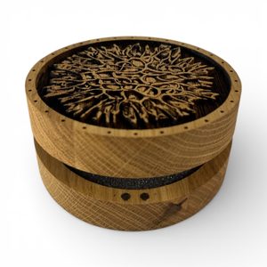 Boîte en chêne MOLDAVITE pour collectionneurs de pierres, moldavite et bracelets