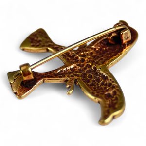 HUGINN and MUNINN - bronze brooch