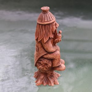 VODNIK - Water Spirit, wooden carved figurine