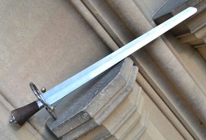 KATZBALGER, RENAISSANCE ARMING SWORD, DECORATED BY BRASS - FALCHIONS, SCOTLAND, OTHER SWORDS{% if kategorie.adresa_nazvy[0] != zbozi.kategorie.nazev %} - WEAPONS - SWORDS, AXES, KNIVES{% endif %}