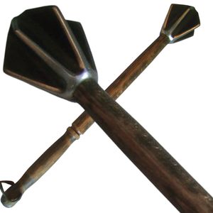 STEEL MACE with WOODEN STICK