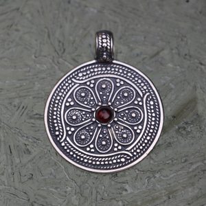 MORAVIA MAGNA - early medieval silver set, garnet