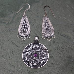 VESNA, SLAWISCHER SILBERSCHMUCK, AG 925, ALTSTÄDTER AMETHYST - ANHÄNGER - SCHMUCK, SILBER{% if kategorie.adresa_nazvy[0] != zbozi.kategorie.nazev %} - SILBER SCHMUCKSTÜCKE{% endif %}