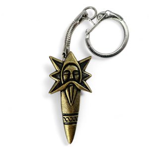 Perun key ring, zinc old brass