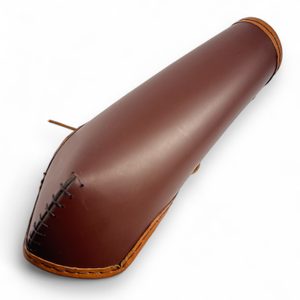LEATHER BRACER WITH ELBOW PROTECTION, thick leather