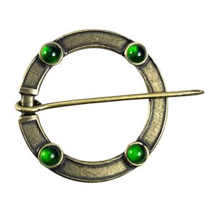 BORGIA, grande boucle de cape médiévale avec verre