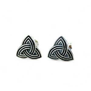 TRIQUETRA, Boucles d'oreilles celtiques, argent