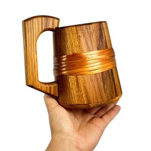 Chope en bois médiévale, petite, 0,4 litre