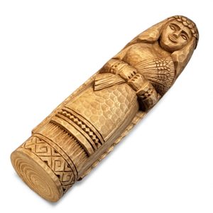 Slavic Goddess Živa, carved in wood