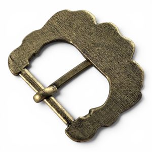Wikinger-Gürtelschnalle aus Island, 10. Jahrhundert, Altmessing