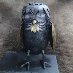 BUBO - FORGED OWL GODDESS ATHENA - PERSEUS - CLASH OF THE TITANS, ARTWORK - FORGED PRODUCTS{% if kategorie.adresa_nazvy[0] != zbozi.kategorie.nazev %} - SMITHY WORKS, COINS{% endif %}